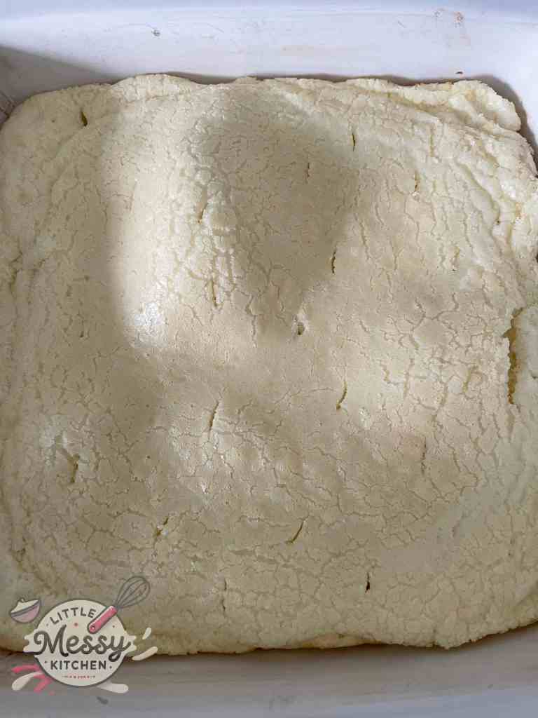 Dough Mixture after first bake.