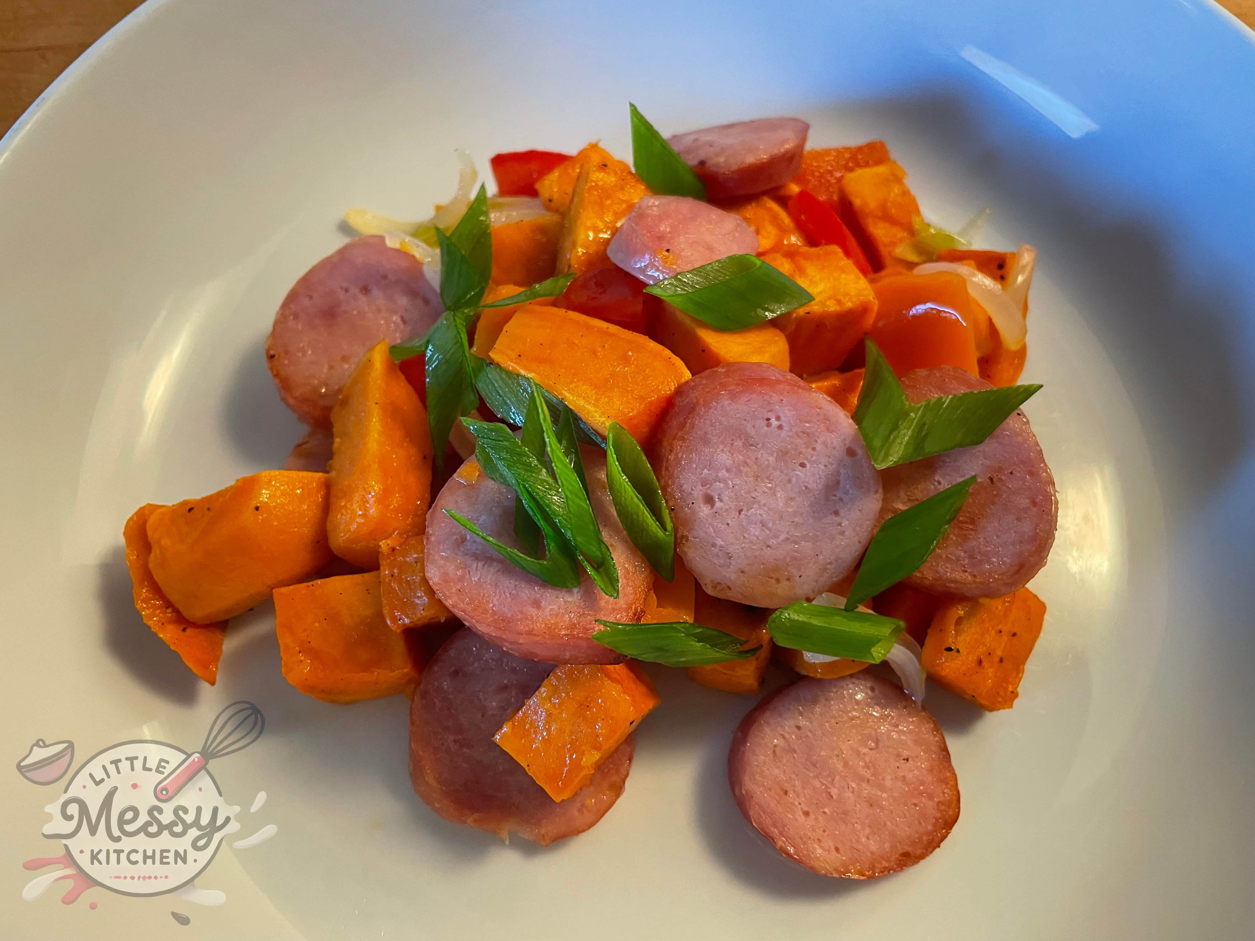 Smoked Sausage and Sweet Potato Sheet Pan