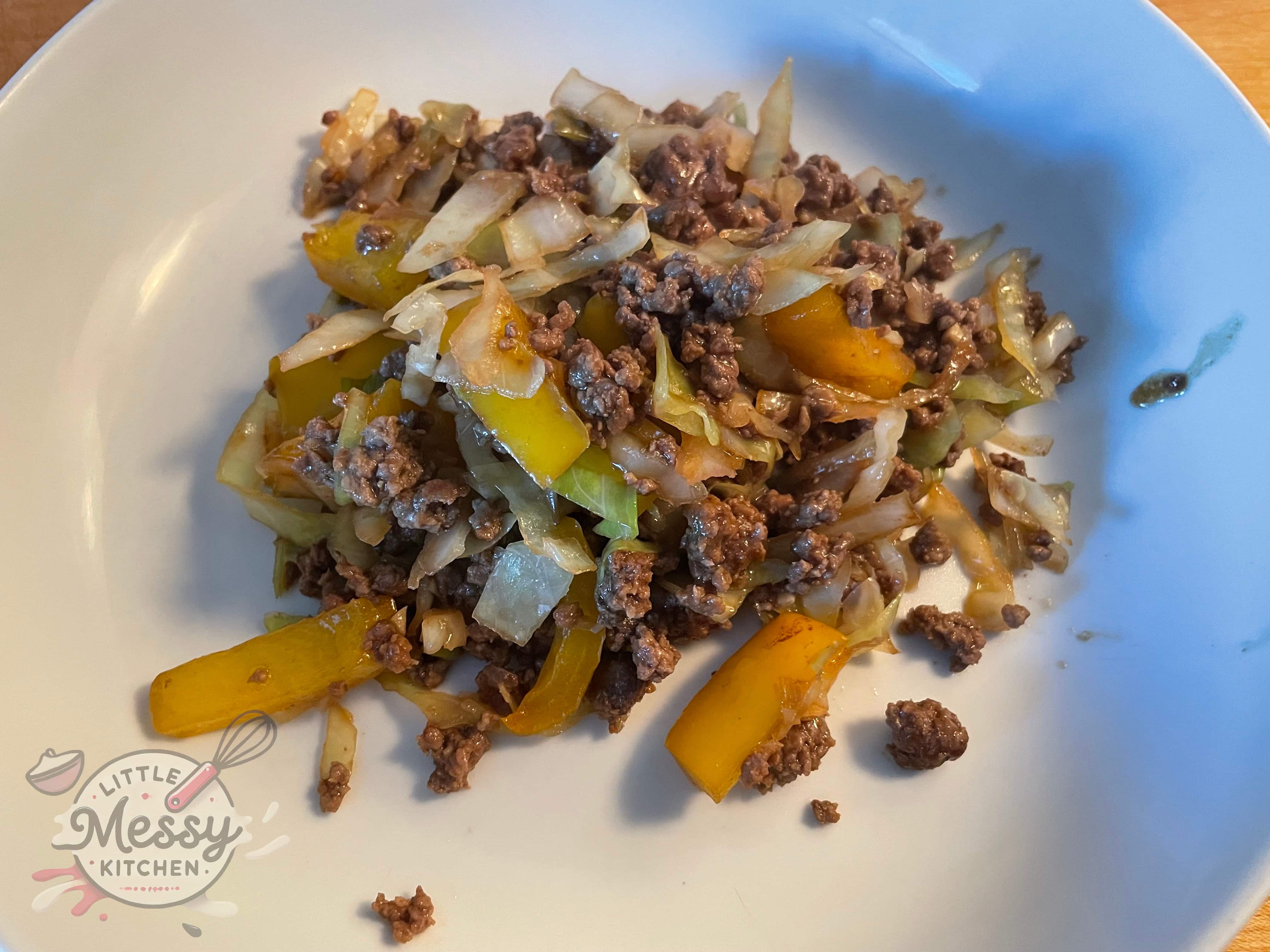Ground Beef and Cabbage Stir Fry
