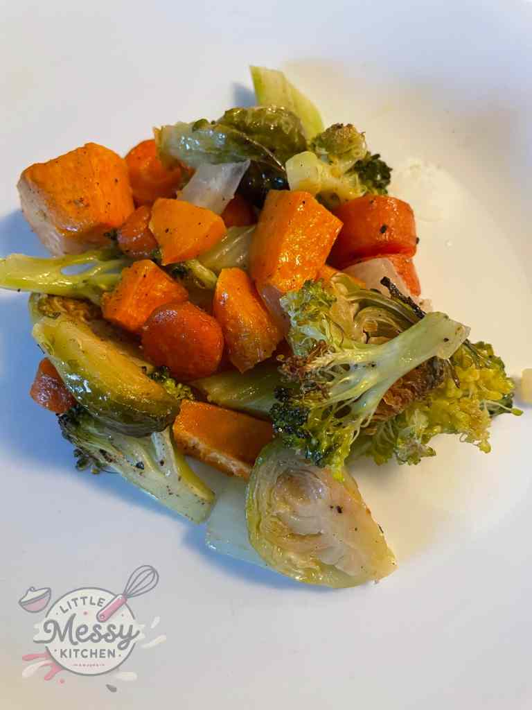 Serving of Roasted veggies.
