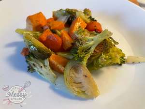 Serving of Roasted veggies.