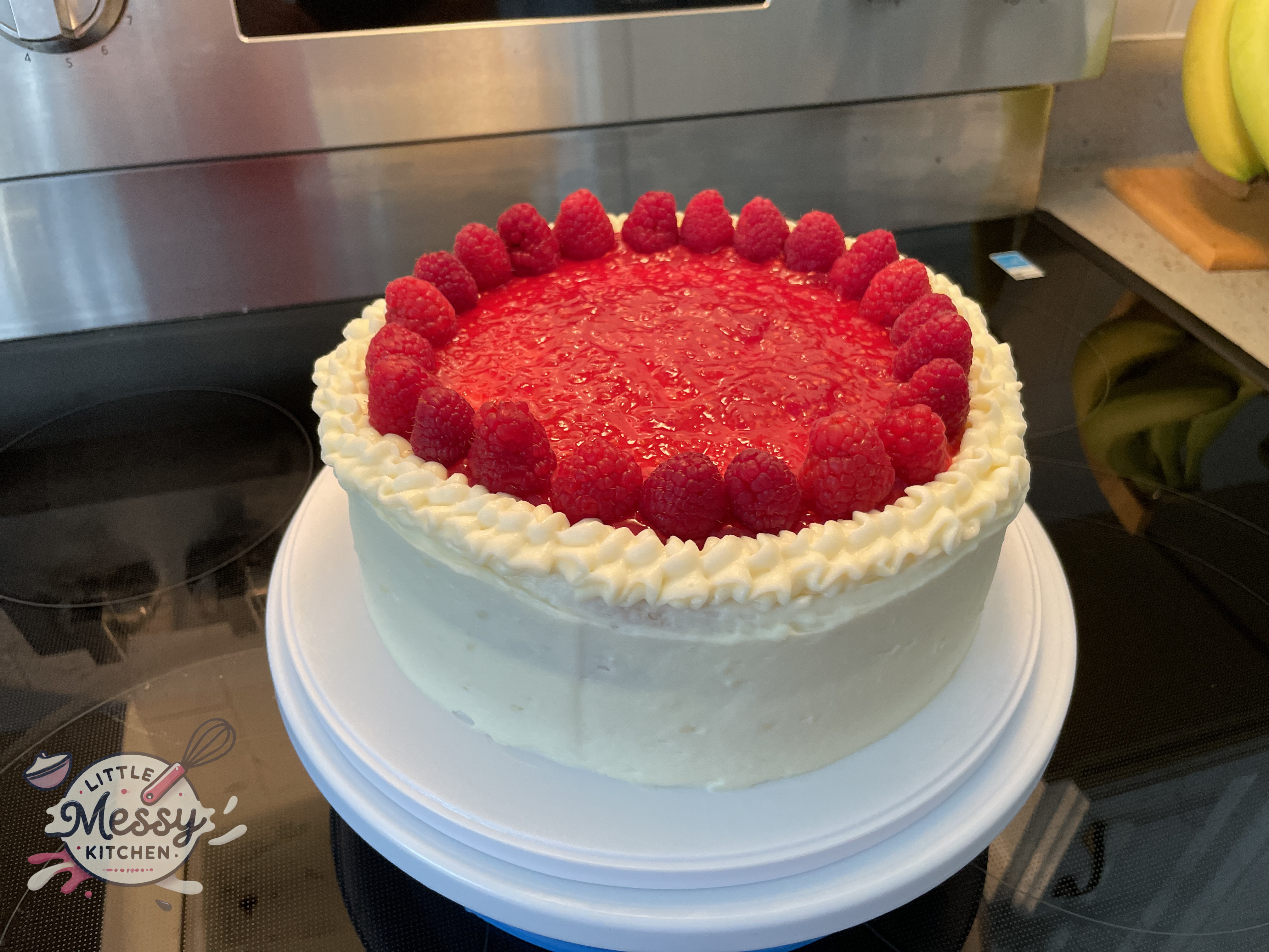 Raspberry White Chocolate Cake